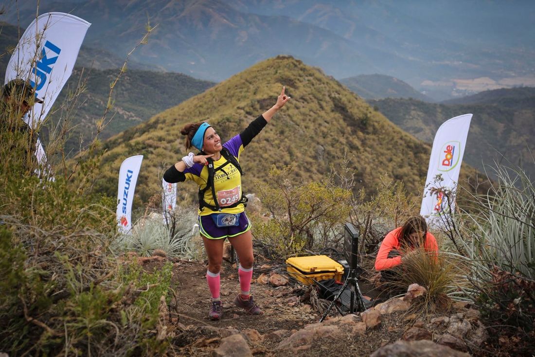 Corredora en la cumbre